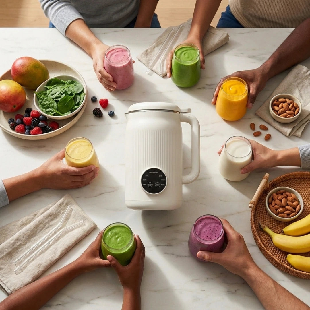 VitaMixia - Multifonction 8-en-1 Pour Préparer Du Lait Végétal , Des Jus & Bien Plus