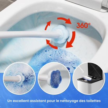 Baguette jetable pour nettoyer les toilettes - 8 recharges Ocean Breeze