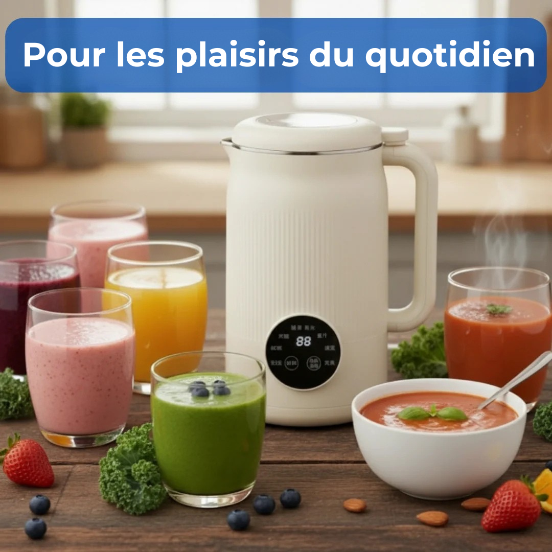 VitaMixia - Transformez 30 centimes d'amandes en 1L de lait onctueux. En 3 minutes.