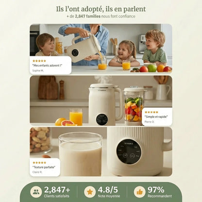 VitaMixia - Multifonction 8-en-1 Pour Préparer Du Lait Végétal , Des Jus & Bien Plus